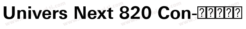 Univers Next 820 Con字体转换